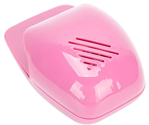 Pongnas Asciugatore Portatile per Smalto, Soffiatore Ad Aria Ad Asciugatura Rapida per Unghie Gel Acriliche Normali, con Spray Aria, per Uso in Salone, Feste, Viaggi a Casa (Rosea)