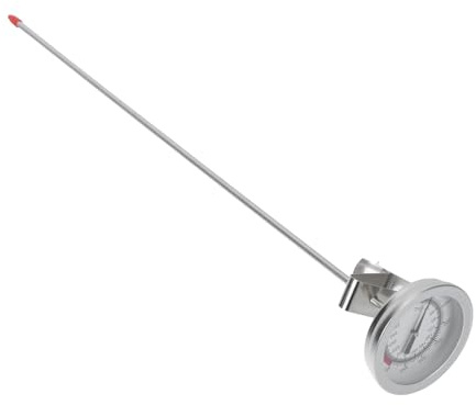Toyvian Termometro Digitale per Alimenti da Barbecue Sonda in Acciaio Inox, Alta Precisione e Schermo Luminoso, Termometro Compatto per Carne, Pizza e Panna, per Cucina Domestica
