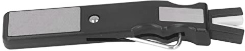 BAFOVY Afilador de Cuchillas para Patines de Hielo, Piedra Trituradora de Cuchillas para Patines de Hielo, Diseño de Borde Cerrado para Eliminación de Rebabas Finas, Herramienta de Molienda Portátil