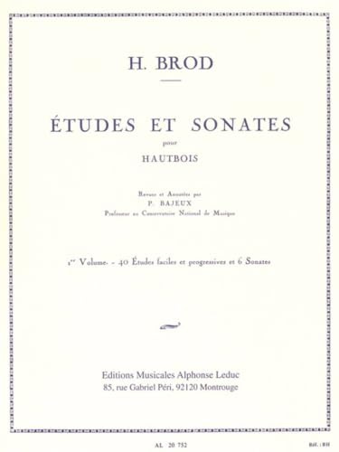 ETUDES ET SONATES VOL.1  Oboe