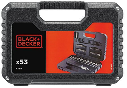 BLACK+DECKER A7218 Set per Forare e Avvitare con Cricchetto, 53 Pezzi