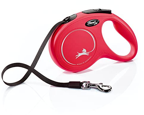 FLEXI Classic Hundeleine, einziehbar, 16 ft, Größe M, Rot CL2MT5.250.R