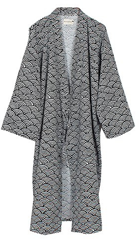 Fancy Pumpkin Wavy Men's Yukata Robes Kimono Robe Khan Steamed Clothing Pajamas, L, Multicoloured