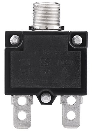 Aramox Interruttore Termico di Protezione Sovraccarico 10A 125-250V AC, Pulsante di Ripristino, Terminali a Connessione Rapida