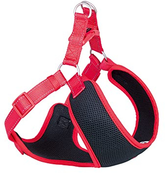 Nobby Geschirr Black Mesh Reflect, türkis L: 69-83 cm + 66 cm, B: 25 mm, 1 Stück