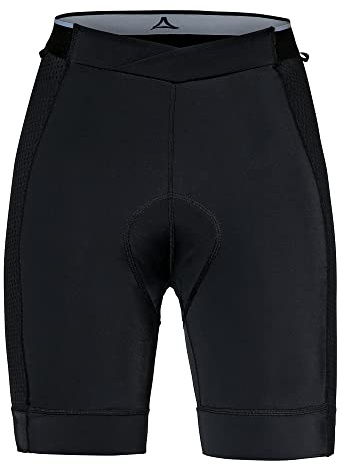 Schöffel Damen atmungsaktive Radhose mit Polster für optimale Performance, Fahrrad Unterhosen mit 4-Wege-Stretch und bakteriostatischer Silbernitrat-Behandlung Skin Pants 4h L