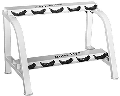 Stahl Hantel Rack 2 Tier Stand Free Gewichte Lagerregale Gewichtheben Halter Übungszubehör für Gym Home