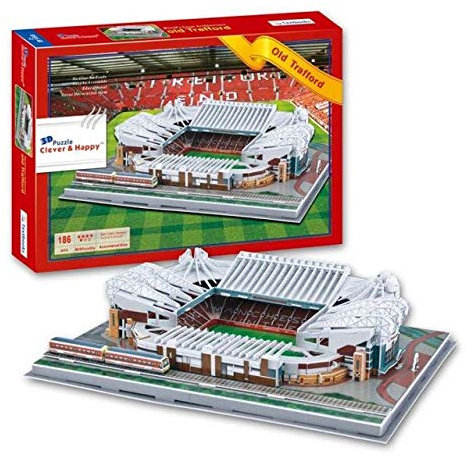 Old Trafford, Salford, Manchester. You are invited to build your very own Old Trafford stadium 3D Puzzle. A must have model for all fans of great football Stadiums..