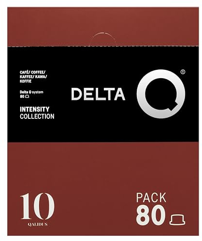 Delta Q 80 Capsules Café Qalidus, Intensité 10 | Compatibles avec les Machines Delta Q, Espresso Intense aux Notes de Caramel, Fabriqué en Portugal