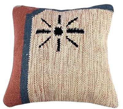 kelim kissen 40x40 cm handgefertigt kelim kissenbezug orientalische kissen kopfkissen viereckig dekorative bohemian kissenhülle dekokissen sofakissen zierkissen code 4517