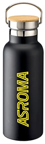 AS Roma Borraccia Linea Fluo - Logo ASR Giallo