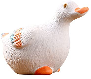 DIYOMR Pots en céramique pour rebord de fenêtre, petits pots de fleurs en forme d'animal de dessin animé pour décoration de maison, rebord de fenêtre, décoration de jardin (canard)