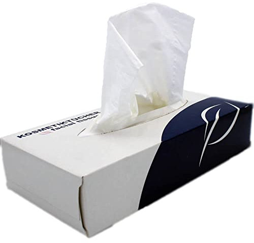 Kosmetiktücher SUPERSOFT, 3-lagig, Zellstoff, 2450 Tücher, Abschminktücher, Taschentücher