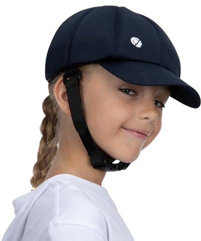 Ribcap Kinder-Baseballmütze - Modische und schützende medizinische Kopfbedeckung für Kinder | Marineblau | Midi/Maxi (50-55 cm) | Ideal bei Epilepsie, Sturzprävention und im Alltag