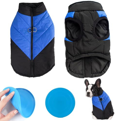 TYXHXTF Warmer Hundemantel für Winter, Wasserdicht, für Französische Bulldogge, M