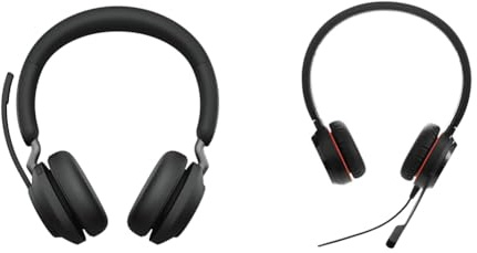 Jabra Evolve2 65 Casque sans Fil & Evolve 30 II UC stéréo AURICULAIRE ET OREJA CABLEADO USB, CONNECTEUR DE 3,5 MM