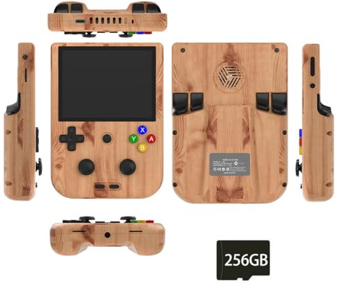 ExploTex RG405V Retro-Handheld Spielkonsole, 4-Zoll IPS-Touchscreen Vertikale Tragbare Android-Spielekonsole 4+128G