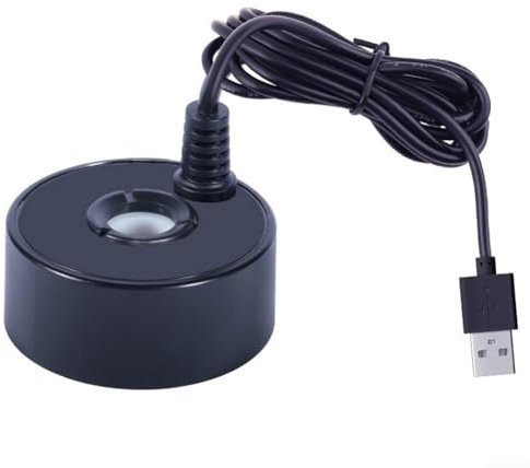 USB Fountain Atomizer, With Sound Technology, USB 5V Waterproof Mist Maker, Small Pond Fogger, Air Humidifier, For Sheds, Aquariums, Vases, Water Tanks(Black)