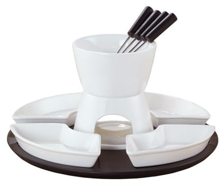 lesulety Mini Schokofondue Chocolate Fondue Chocolate Fondue Taza Mini Fondue Set Schoko Fondueset Taza para Chocolate Fondue,C
