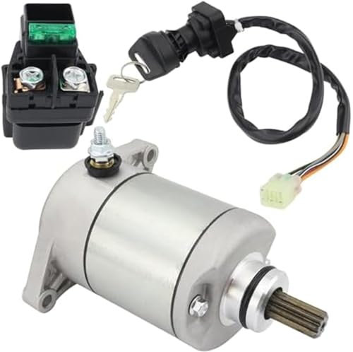 DEMULAX Interruttore di accensione e avviamento con relè e interruttore di accensione e avviamento, for Eiger 400 2002-2007 2WD 4WD LT-A400 LT-F400 LT-F400F LT-A400F LT-A400C, 31100-38F00 18809 18840,