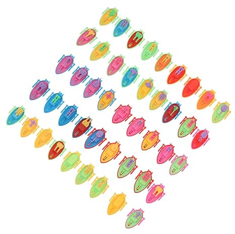 BESTonZON 50stücke Kinderbootmodelle Aus Kunststoff Bootspielzeug Lernspielzeug Für Junge Mädchen Plastikbootspielzeug Kinderspielzeug Mit Glatter Oberfläche