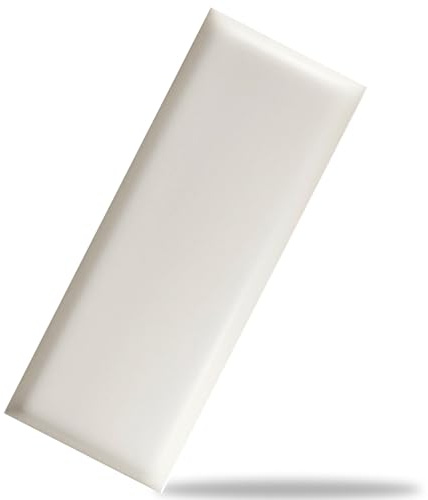 HLTQL Wandpaneele Selbstklebend Kopfteil Bett Wandkissen Lederoptik Wandpaneele Polster Selbstklebend Wandpolster Selbstklebend(#Fog White,20x50cm)