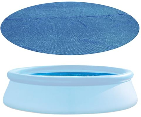 Round Pool Cover Ø 160cm/210cm Poolabdeckung Rund Für Kinderpool Sommer & Winter Abdeckplane Pool Rund, Wind Und Staubabweisend, Easy Set Pool Cover - Poolabdeckplane