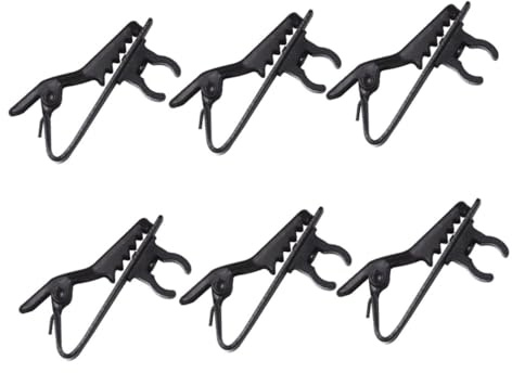 TOYZFRIENDY 10 Stück Teiliges Mini Ansteckmikrofon Clip aus Robustem Eisen Universeller Lapel Tie Mic Clip für Voice Chat Videokonferenzen Online Karaoke Passend für Hemdkragen und Kleine