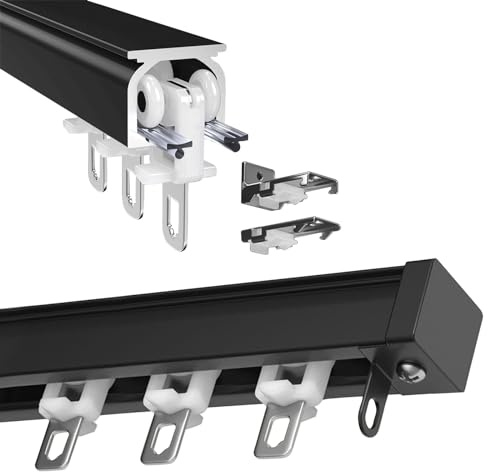 Asta per tenda a soffitto o parete in alluminio scorrevole con rulli per camera da letto doccia tende pergola esterna