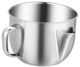 ULTECHNOVO Séparateur Huile Acier Inoxydable avec Passoire Fine Bol Filtre Graisse pour Cuisine Maison et Restaurant Poignée Isolante Filtre pour Soupe et Condiments