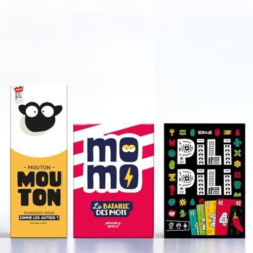ATM Gaming Lot PILI PILI + Momo + Mouton Mouton - A partir de 12 Ans - Cadeau Noël idéal - Nouveautés