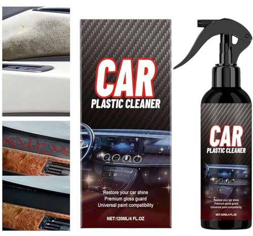 Detergente Per Interni Auto, 120ml Pulizia Dettagliata Tappeti, Spray Protettivo Parti Plastiche Auto, Per Pelle Cruscotto Tappezzeria Tessuto Parabrezza Finestrino Sedile Autocarro SUV Berlina