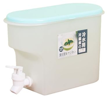 3.5L Wasserspender Matschküche, Wasserkanister Mit Hahn, Getränkespender Mit Zapfhahn Und Deckel, Wasserspender für Restaurants Hotels Partys, Limonade Eistee Selbstgemachte Getränke Spender,Blau