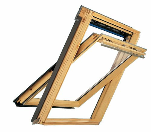Velux Dachfenster GGL Schwingfenster 78x98cm MK04 3070 Thermo Kiefer Natur mit Eindeckrahmen für Bieber EDB