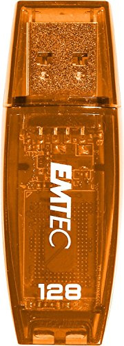 Emtec 128GB C410 Color Mix USB 2.0 - Memoria USB de 128 GB (USB 3.0, Tapa), marrón
