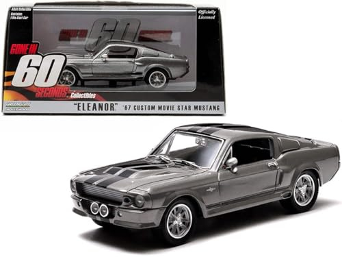 Greenlight Collectibles – 86411 – Miniaturfahrzeug – Modell – Ford Mustang Shelby – GT 500 Custom – Eleanor – Maßstab 1:43