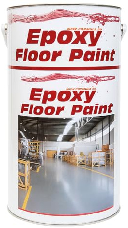Epoxy Resin Floor Paint by Ask Coatings. for Garage, Industrial and Domestic. 5L (Safety Yellow)