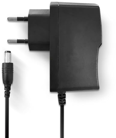 Eaxus® Netzteil passend für NES | Stromkabel | Ladekabel | kompatibel mit Nintendo Entertainment System | schwarz
