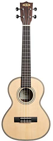 KALA KA-SSEBY-T - Solid Spruce Top Ebony Tenor Ukulele, with Bag (UB-T)
