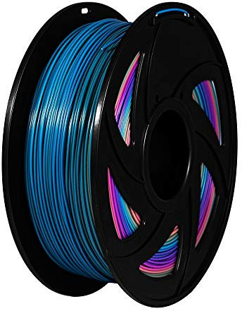 LSB-3D-Druck, 1pc PLA 3D-Drucker Regenbogen Multicolor PLA Filament 1.75mm 1KG Multi Color Printing Materials ändern Nach und nach Farbe PLA Filament
