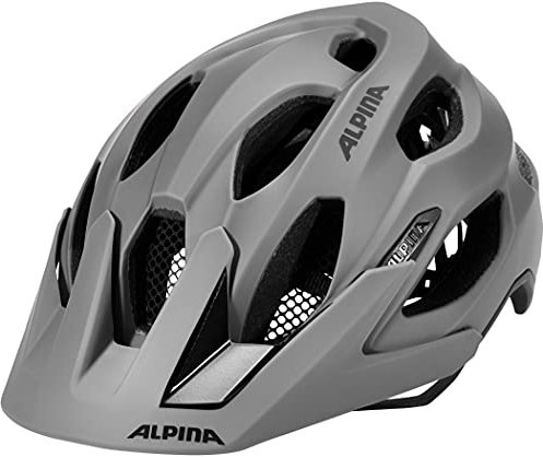 Alpina Carapax 2.0 - Leichter, Stabiler & Komfortabler Fahrradhelm Mit Fliegennetz & Antibakteriellen Polstern Für Erwachsene, coffeegrey matt, 57-62 cm