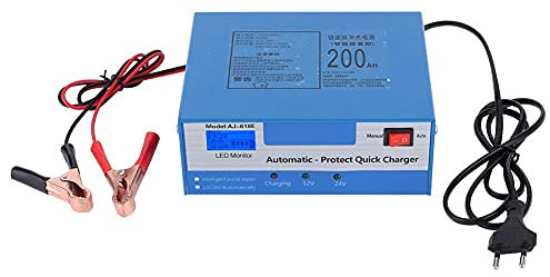 Autobatterie-Starthilfe 150V-250V Automatisches Smart-Ladegerät 12V/24V 10000mA Blei-Säure-Speicher Batterieladegerät Impulsreparatur Universal für Auto(European regulations)