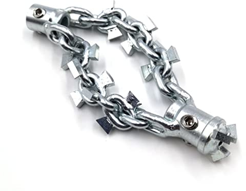 LEADFEN con cabezal de perforación eliminador de obstrucciones DN65mm cortador de limpieza de tuberías 8mm eje flexible tubo fregadero inodoro desatascar