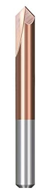 Bohrer 90 Grad Fasenfräser 2 Flöten-Hartmetall-Schaftfräser-Fräser Für CNC-Maschinen-Entgratungs-Fräser,5xT5x50Lx90Grad