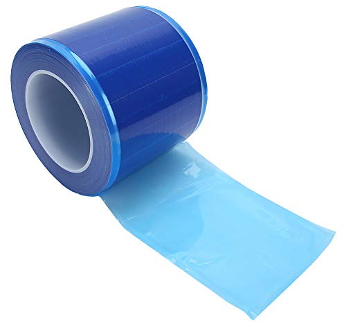 Tattoo Abdeckung Barrierefolie Tattoo Wrap, Tattoo Barrier Film, 1200 Blatt pro Rolle Wasserdichte Barrier Film Roll Einweg Frischhaltefolie für Augenbrauen Lippen Permanent Make-Up (Blau)