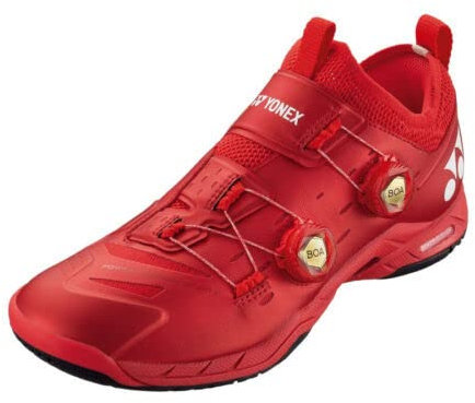 YONEX Power Cushion Infinity SHBIF2EX Herrenschuhe, Metallic-Rot, Größe 45, Metallic, Rot, 44.5 EU