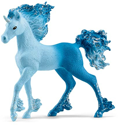 SCHLEICH 70758 Elementa Wasserflammeneinhorn Fohlen, für Kinder ab 5-12 Jahren, BAYALA - Spielfigur