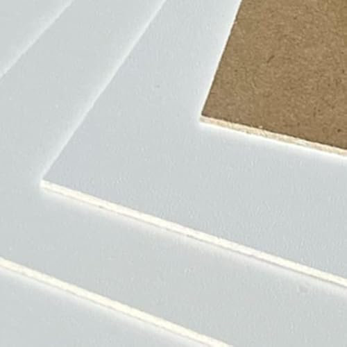 Hartfaserplatte Rückwandplatte 3mm HDF ZUSCHNITT auf Maß (100 x 80cm, HDF 3mm / weiß)