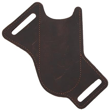 Alomejor EDC-Klappmesserscheide aus Rindsleder mit Taschengürtel-Design. Leichte Lederscheide für Schnellen Zugriff