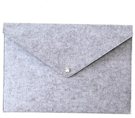 LALAFINA Aktenordner Filz A4 34x25x0,5cm Knopfverschluss Papier Organizer Tasche Büro Schule Dokumententasche Umschlaghandtasche Für Arbeitsunterlagen